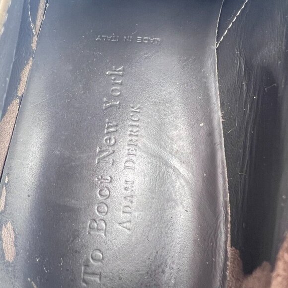 To Boot New York Adam Derrick Men Size 9.5 Brown Neutral Suede Lace Up Shoes - Picture 14 of 16